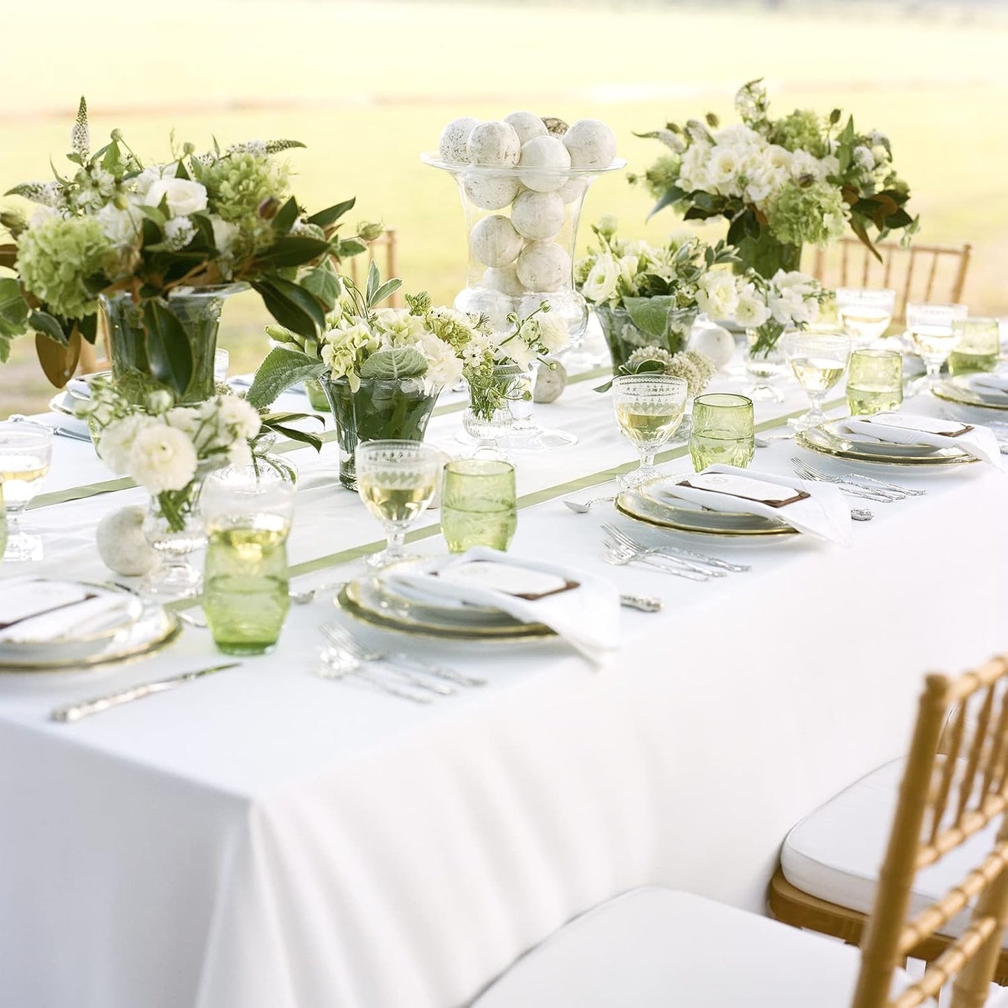 12 Pack 60 x 102 Inch Rectangle Tablecloth, White Tablecloth for 6 Feet Rectangle Tables,Polyester Tablecloth Washable Fabric Table Cloth for Wedding Dining Table Buffet Parties Camping