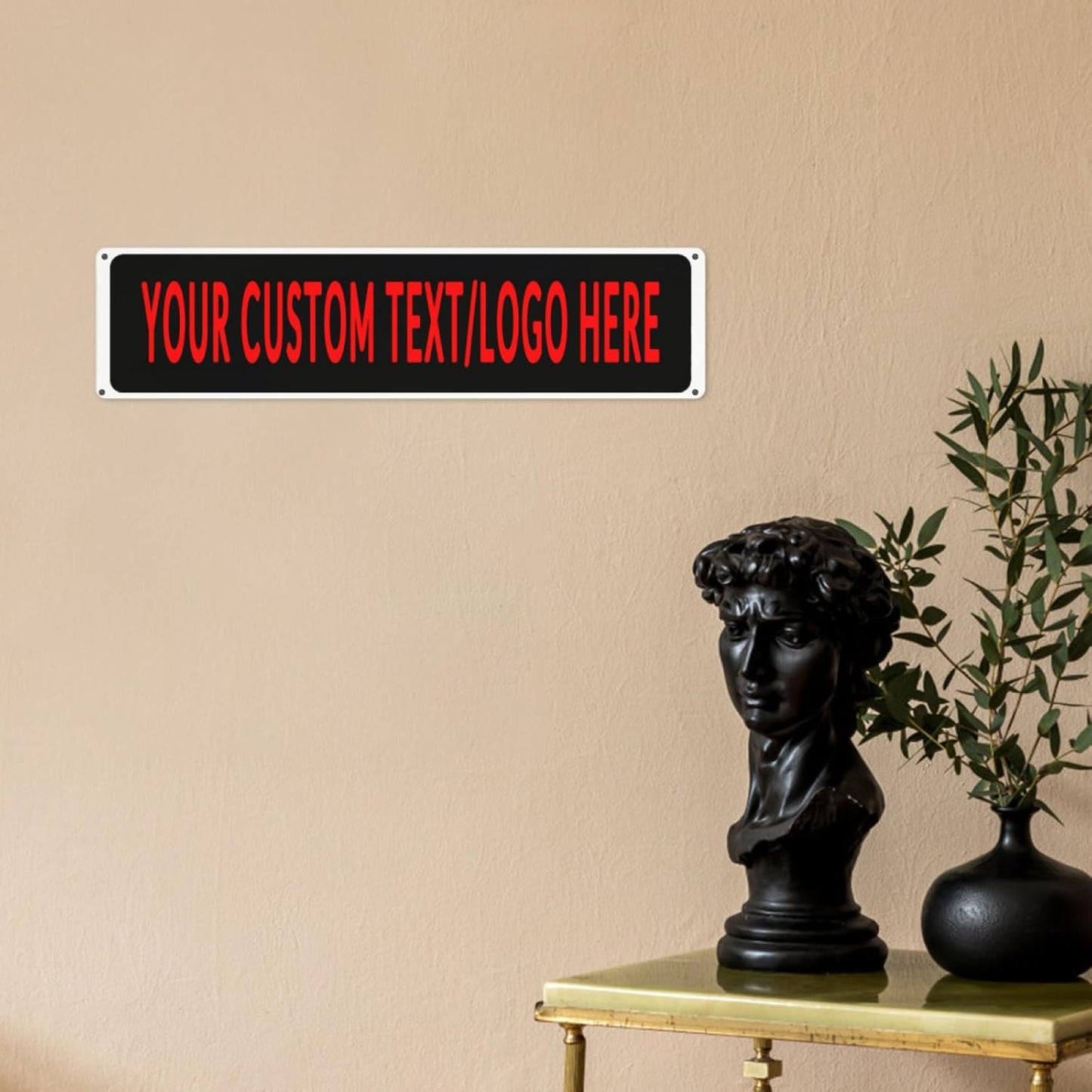 Custom Sign Personalized Custom Metal Sign, Customize For Office, Business, Workplace, Office, Home, Delivery Signs 4x16