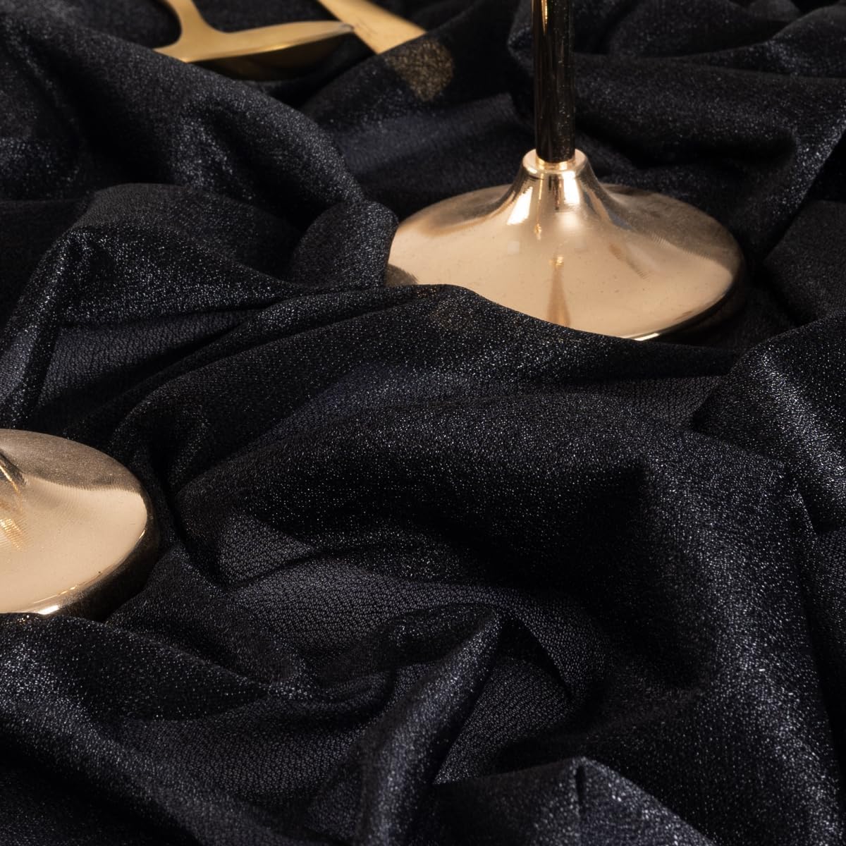 MLMW Wedding Arch Draping Fabric 4 Panels 29" x 20Ft Black Sheer Wedding Arch Backdrop Drapes Outdoor Curtain for Ceremony Party Background Ceiling Decor