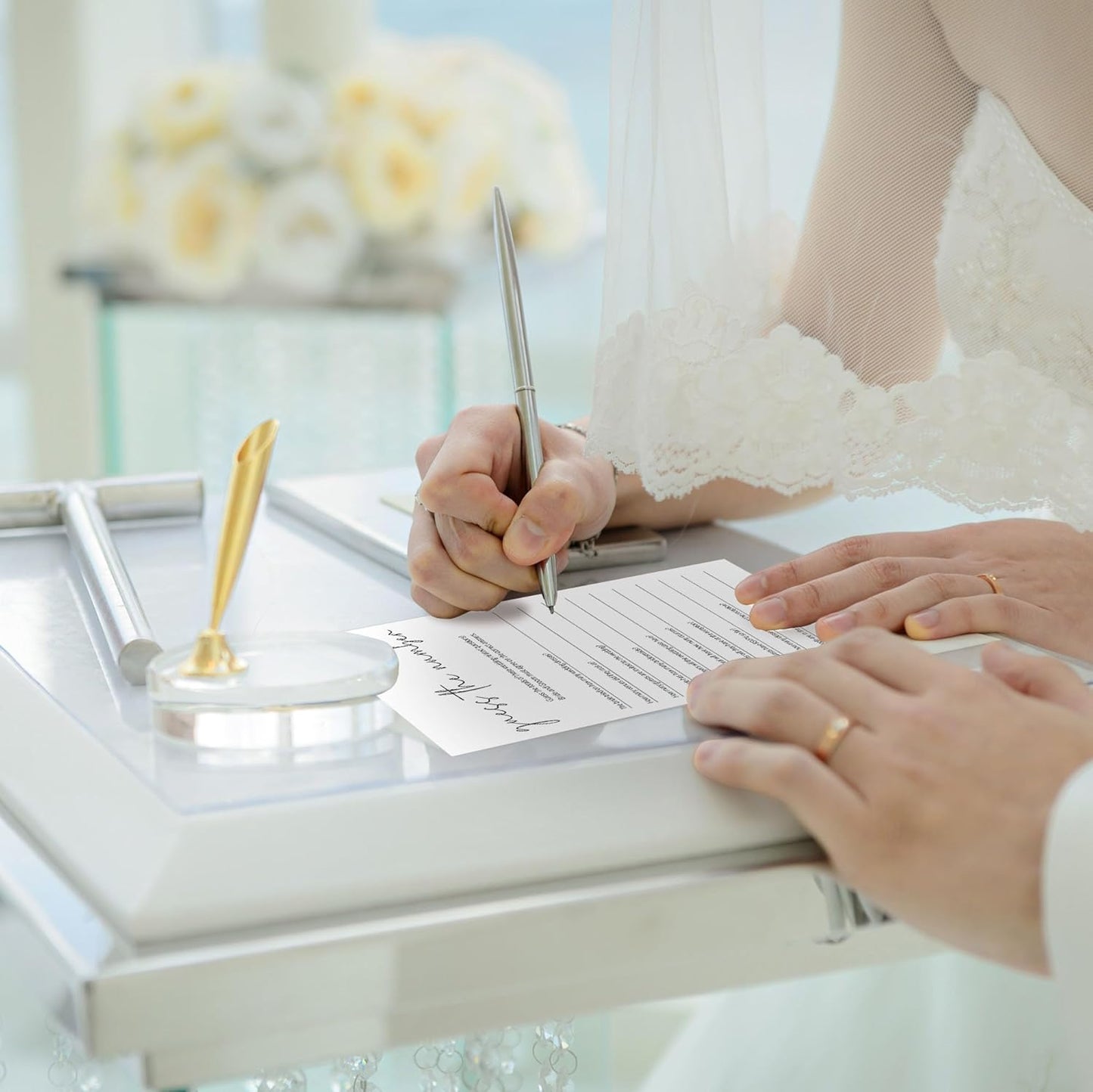 Bridal Shower Games, Number Challenge, 25Pcs Minimalist White Double-Sided Bridal Game Cards, Wedding Shower Games for Guests, Engagement Bachelorette Party Supplies - A25