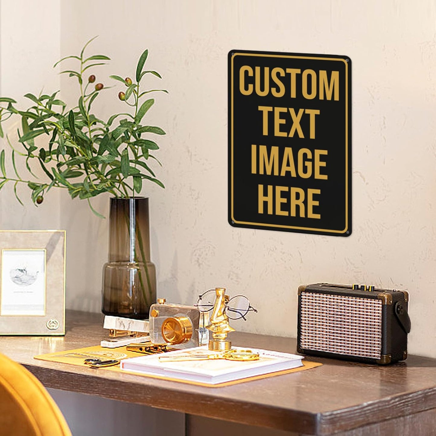 Custom Metal Signs - Personalized Signs for Office, Home, Bar - Indoor/Outdoor Use - 17"x12"