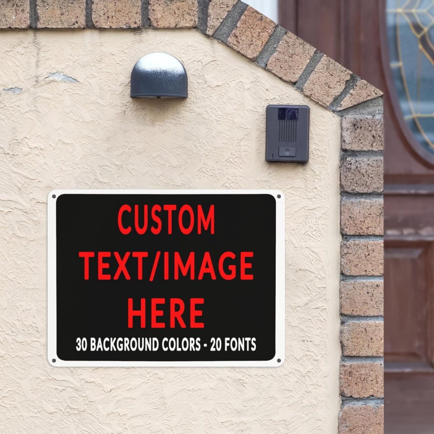 Custom Sign Personalized Custom Metal Sign, Customize For Office, Business, Workplace, Office, Home, Delivery Signs 12x17