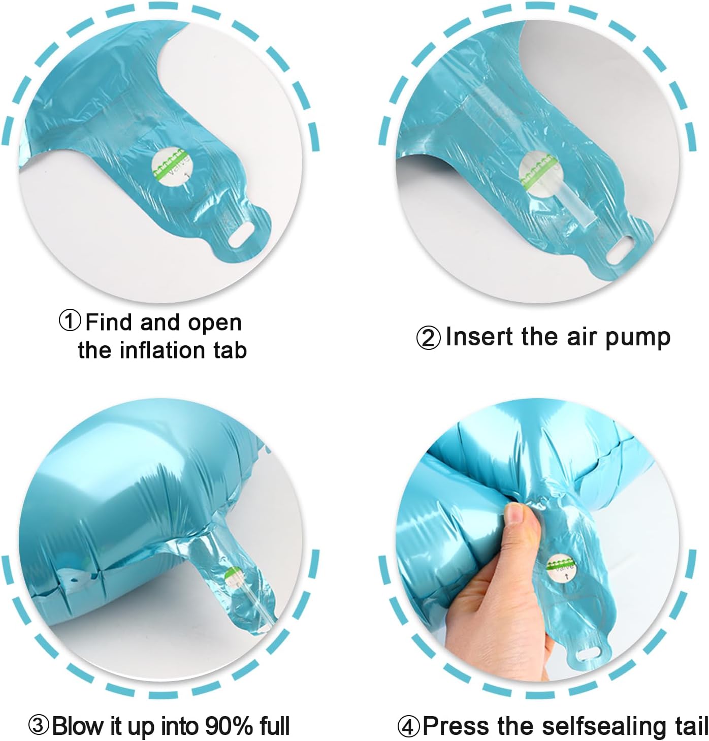 Pearl Blue 9 Number Balloon, 40 Inch Big 9 Balloon Number, Jumbo Giant Happy 9th 19 29 39 49 99 Birthday Party Decorations, Large Nine Mylar Foil Anniversary Birthday Party Engagement Decorations