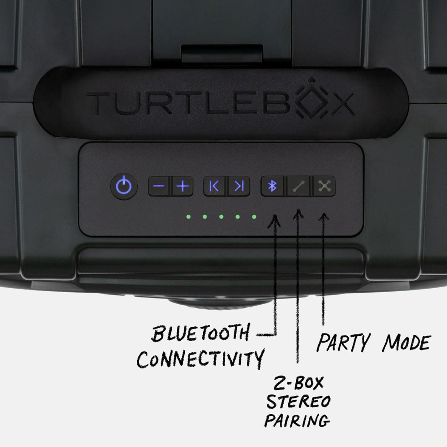 Turtlebox Original Gen 3: Portable Outdoor Bluetooth Speaker – Ultra-Loud (120dB), Waterproof (IP67), Rugged, Impact-Resistant, 3-Day Battery | Party Mode: Unlimited Pairing Stereo, Green/Blaze Orange