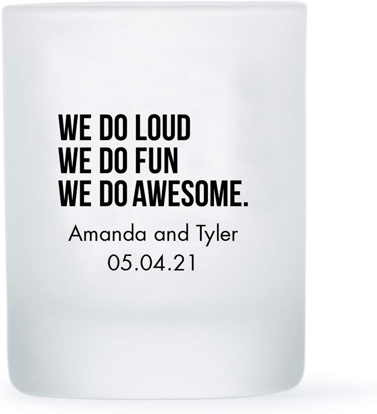 WEDDINGSTAR Personalized 3oz Frosted Shot Glass Customizable Full Color Print - 72 pack