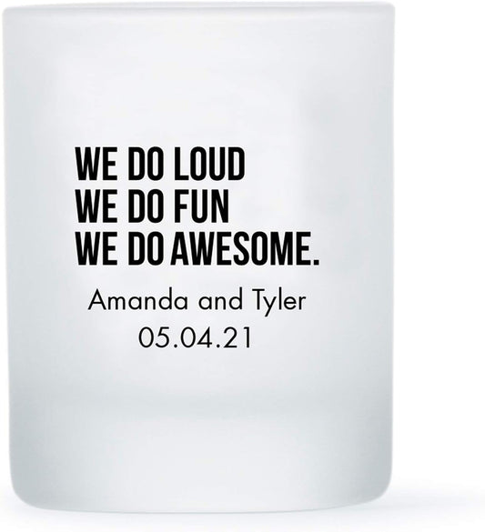 WEDDINGSTAR Personalized 3oz Frosted Shot Glass Customizable Full Color Print - 72 pack
