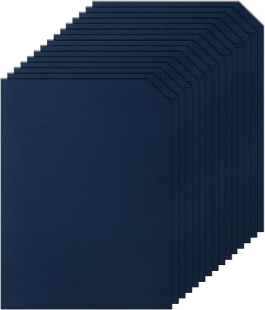 28 Sheets Navy Blue Cardstock 8.5 x 11 Scrapbooking Paper, 92lb Heavyweight Card Stock Printer Paper for DIY Making Cards, Greeting Cards, Wedding Invitations, Birthday, Menus