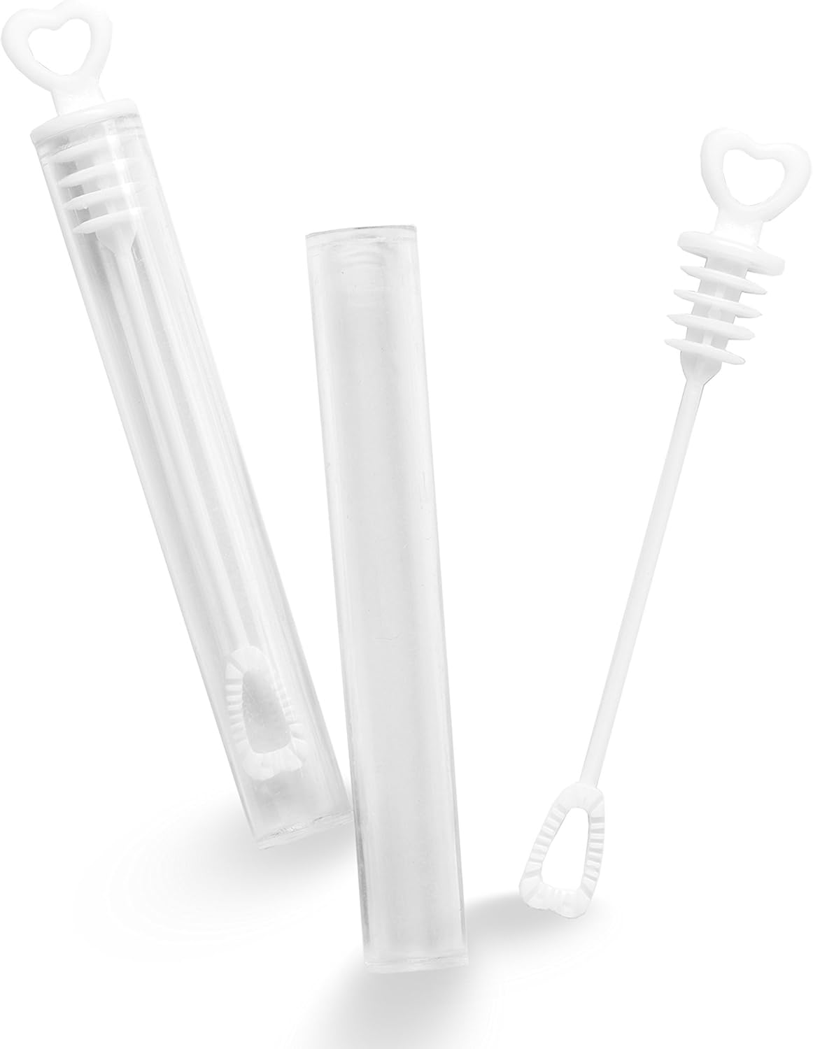 Big Mo's Toys 40 Pack Mini Heart Bubble Wands – Great Wand Bubbles Party Favors for Weddings and Anniversaries