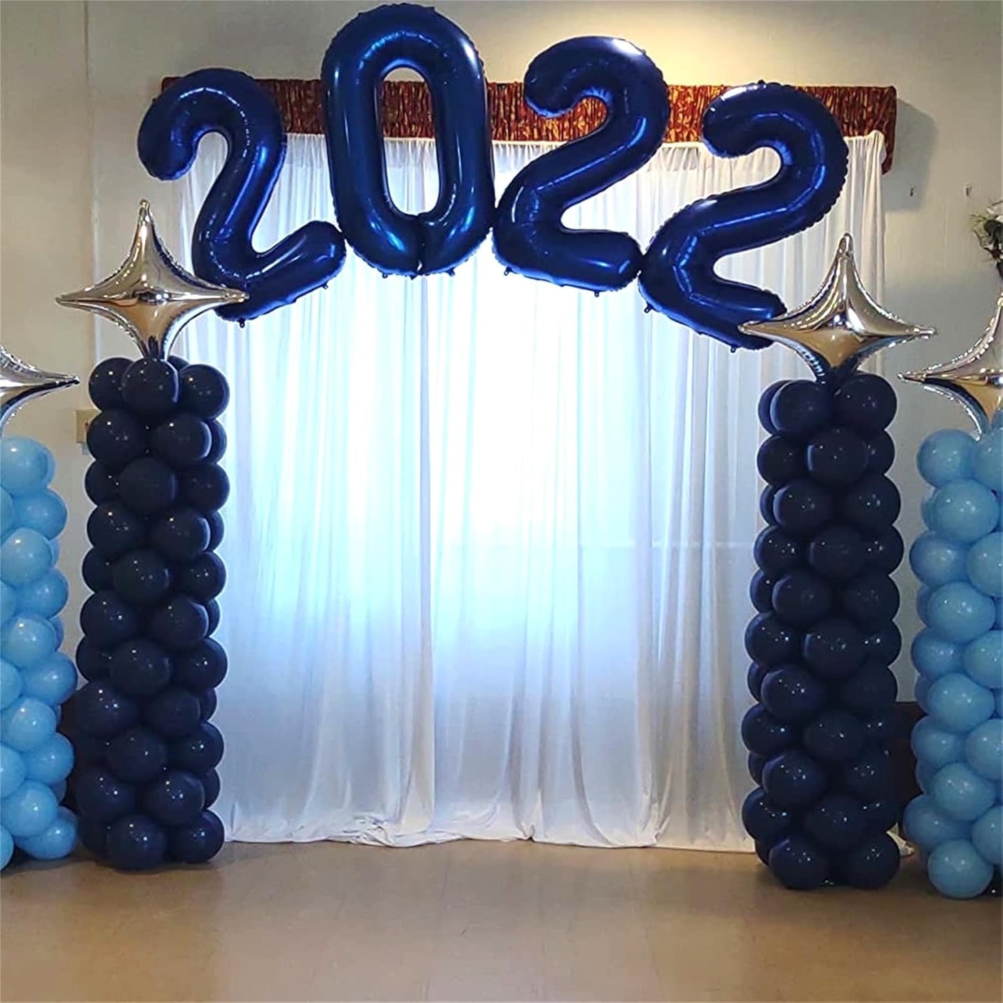 40 Inch Balloon Number 0 Navy Blue, Large Foil Dark Blue Number Balloons Set 0-9, Royal Blue Digital 0 Helium Balloons for Boys 10th 20th Birthday Anniversary Party Decoration Supplies