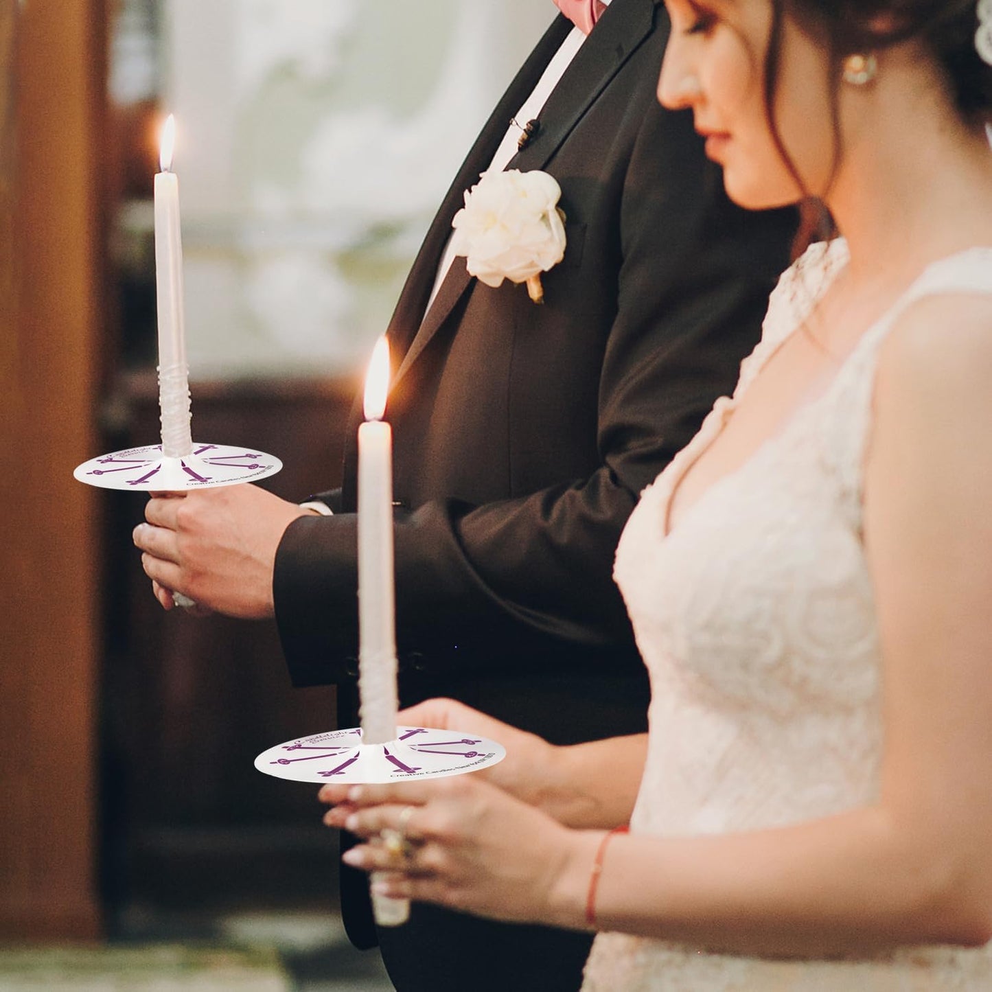 Set of 40 White Candles Mini Unscented Taper Candles for Christmas,Household, Wedding, Rituals, Prayer, Birthdays, Meditation, Altar,Party and Home Décor Candlesticks - 4 Inch Tall