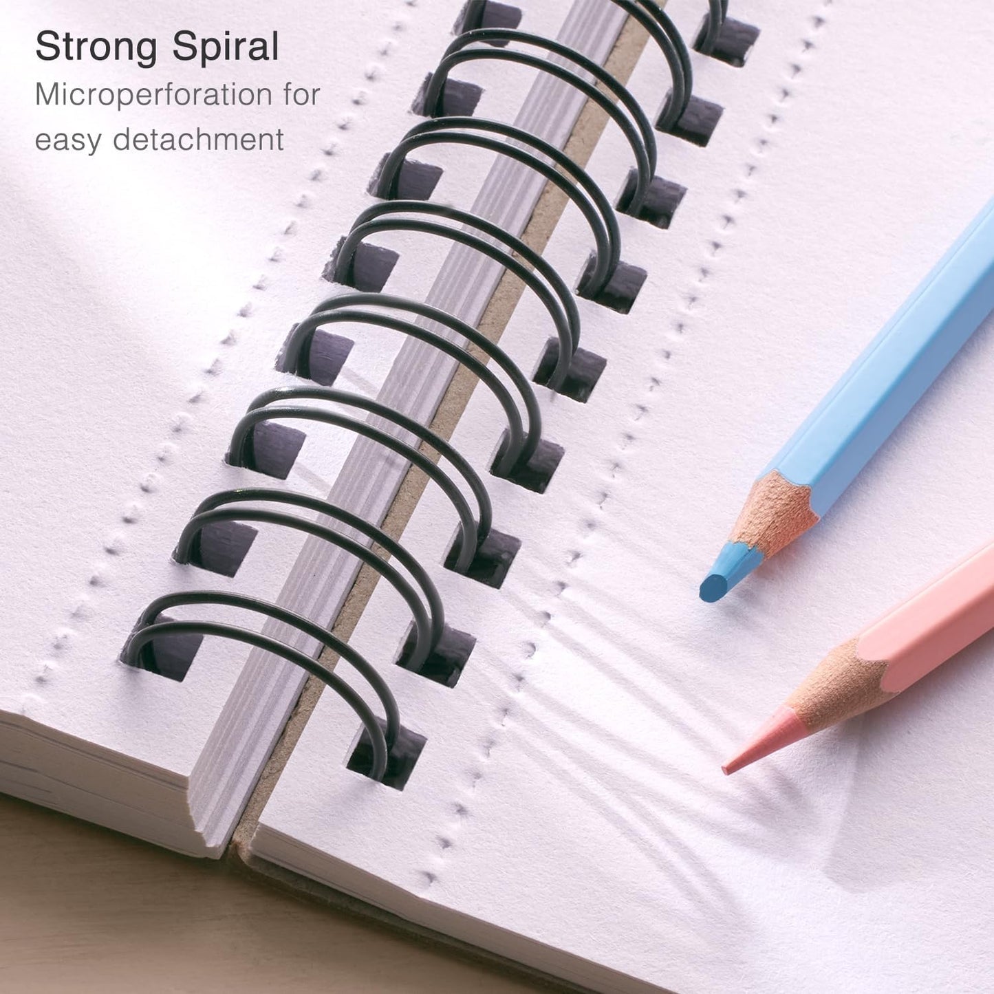 ARTISTIC EYE 9x12 Premium Sketch Book Set, 100 Sheets, Spiral Bound, 68lb (100gsm), Acid-Free Drawing Paper, Ideal for Kids, Teens & Adults (Set of 1)