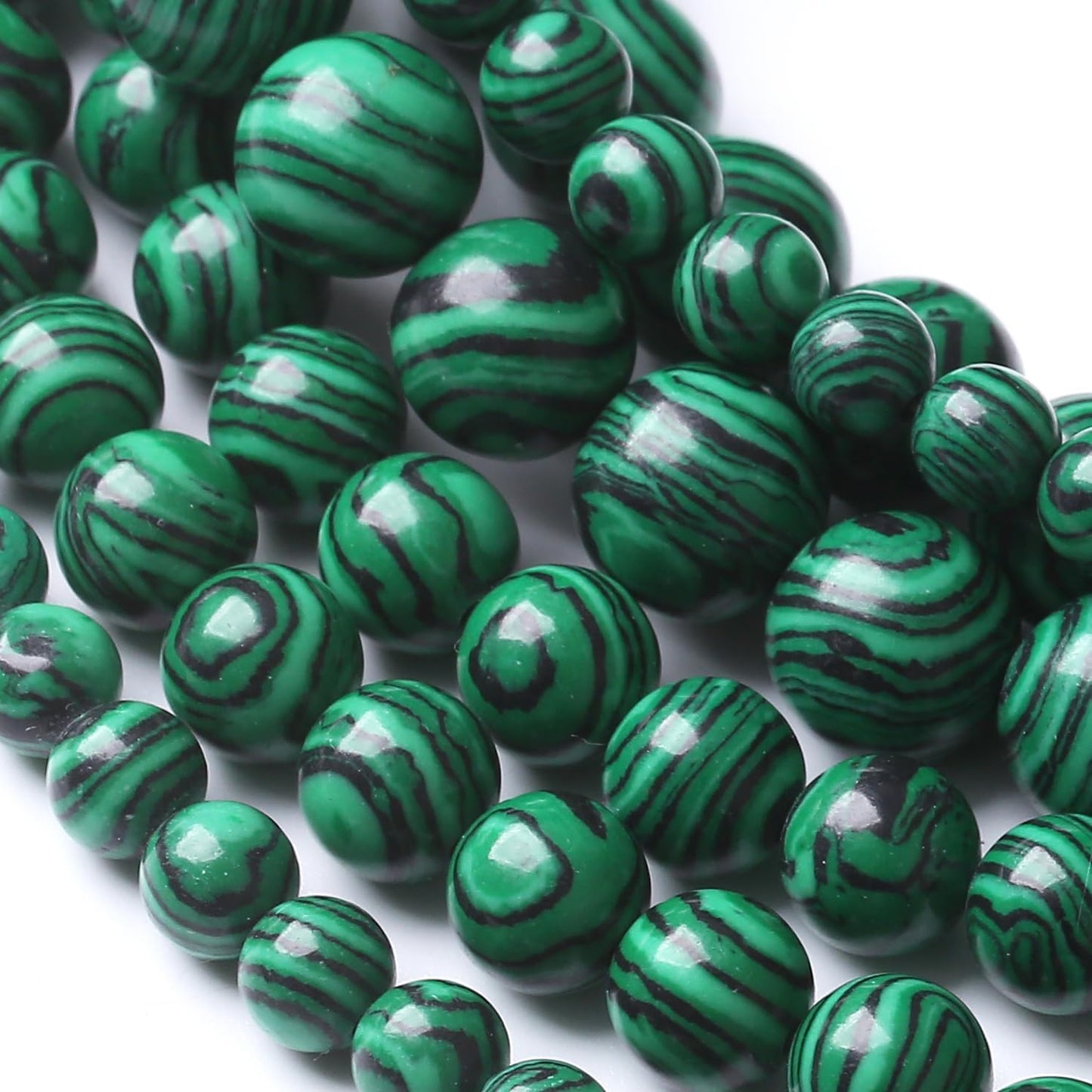Turquoise Stone Beads Gemstone Round Crystal Energy Jade Beads Stone Beads for Jewelry Making DIY Bracelet Necklace Jewelry Making 1 Strand 15.5inch 31PCS 12MM