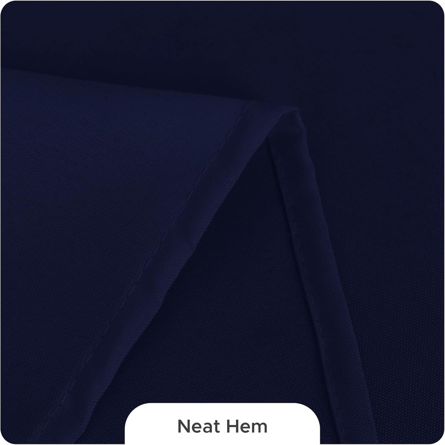 Fitable 8 Pack Table Cloth Rectangle Table: Stain and Wrinkle Resistant Tablecloth Rectangular, Washable Polyester Tablecloths for Wedding Party Dining Banquet Event Catering(Navy, 70x120 Inch)