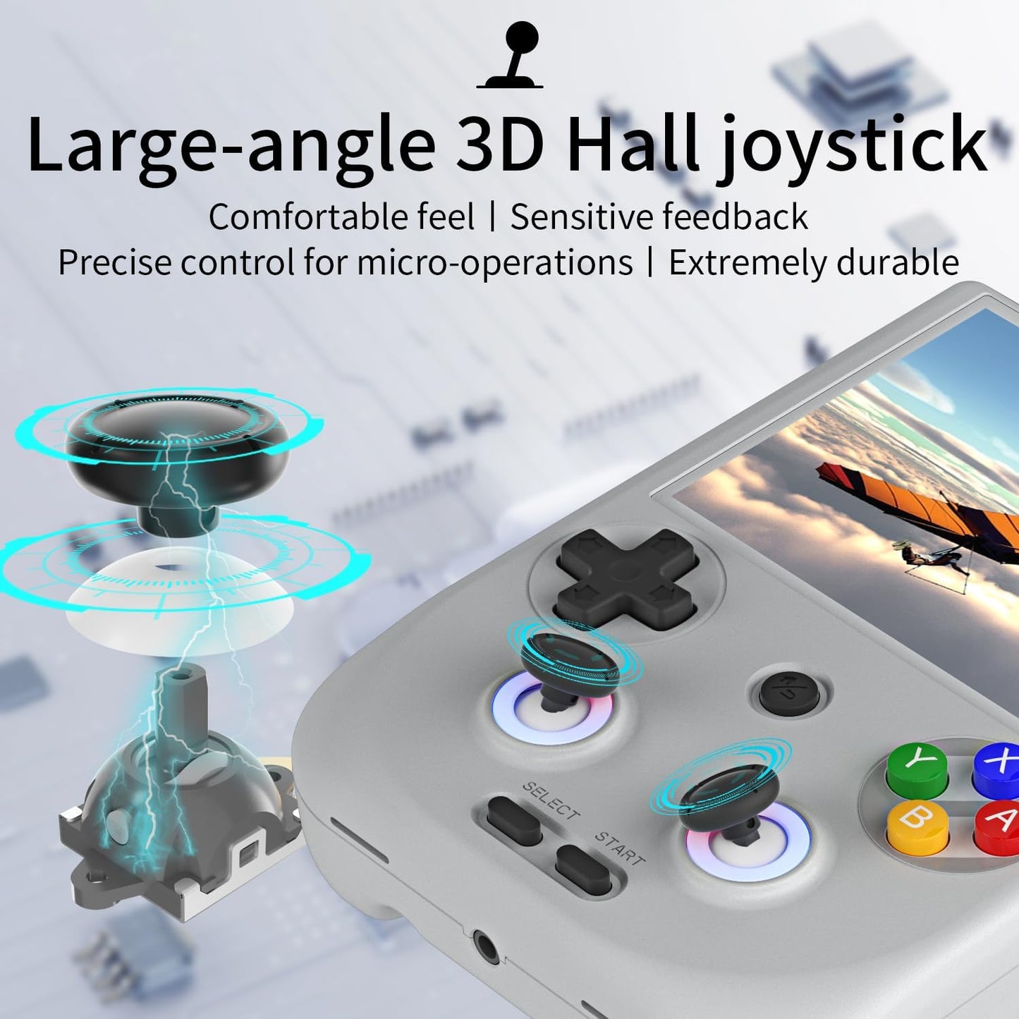 RG406V Handheld Game Console Preloaded Games RG 406V 4-inch IPS Multi-touch Screen Retro Game Console 128G UFS2.2 Android 13 Retro Emulator RG406V 5500mAh Battery 1080p DP Output WIFI Bluetooth Gray