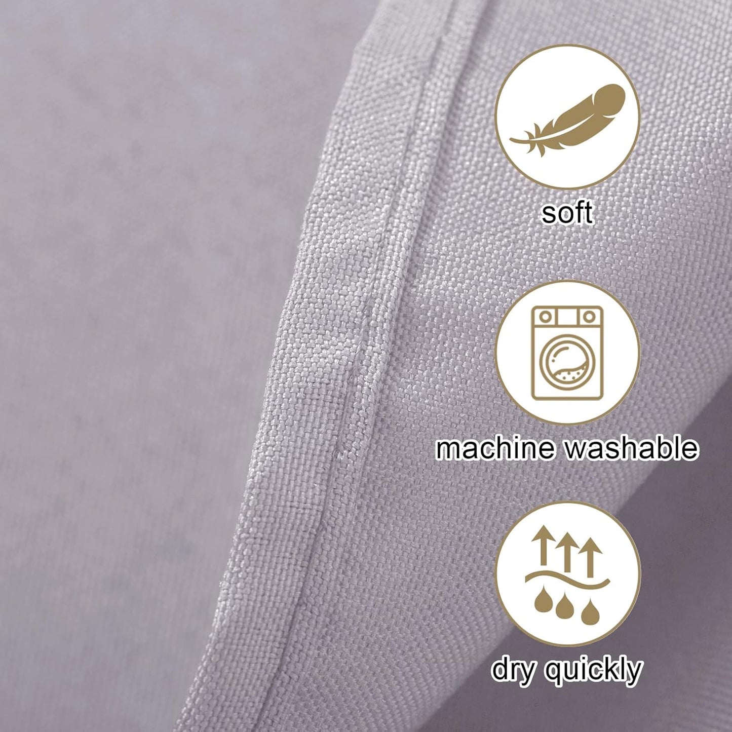 Ascoza 2pack 60x102 Inch Silver Rectangular Tablecloth 6 Feet Table Cloth in Polyester Fabric for Wedding/Banquet/Restaurant/Parties