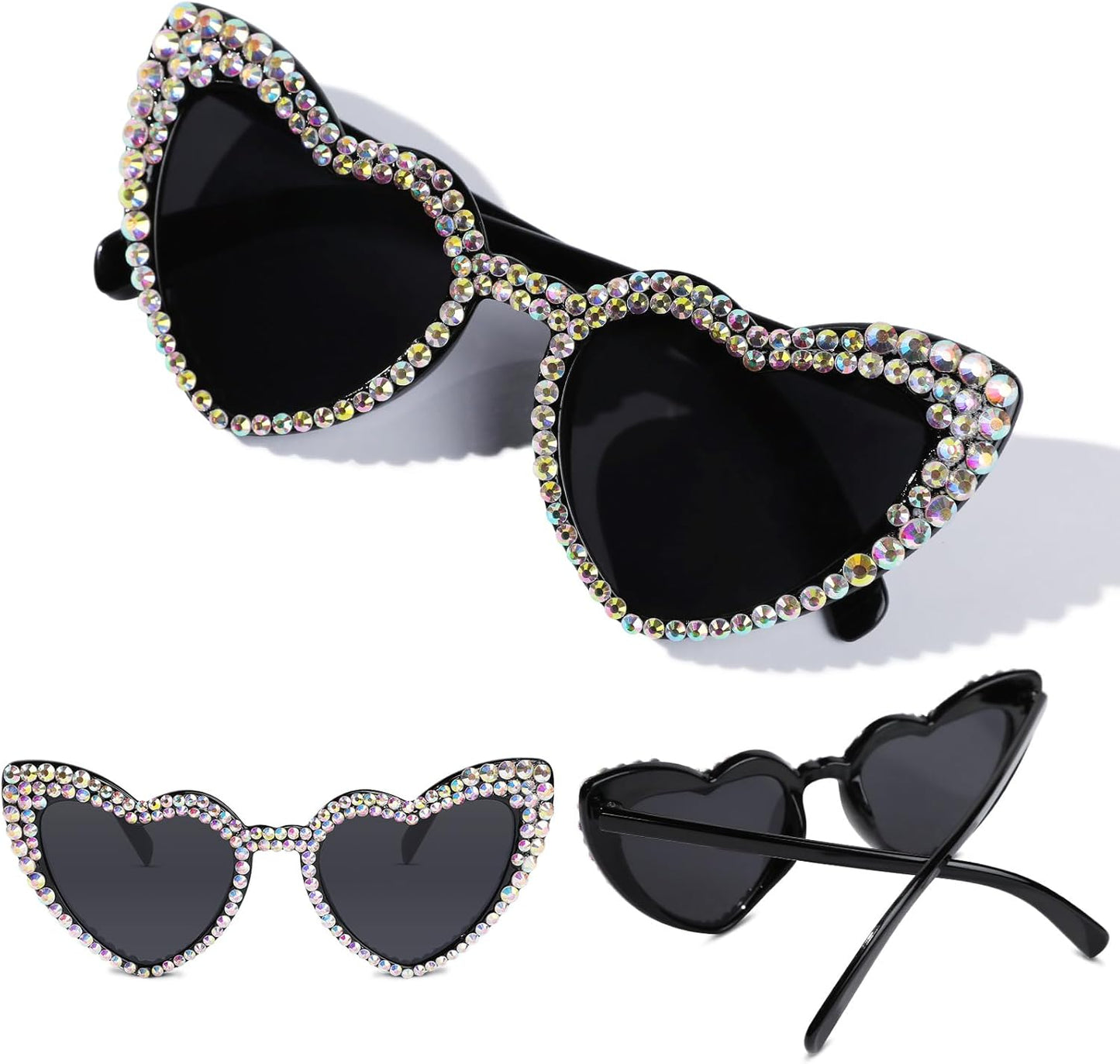 YOGFIT Heart Sunglasses for Women Fashion Classic Love Eye Protection Sunglasses Vintage Cute Heart Sunglasses