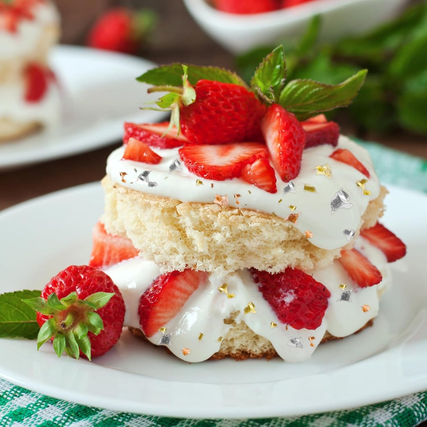 Edible Gold Leaf, Gold Leaf Cake Decoration Gold Flakes Food Gold Foil Decoration Baking Gold Foil Decor Chocolates Decor Gold Leaf Sheets for Cooking Dessert Decoration Crafts Makeup (Gold Silver Rose Gold)