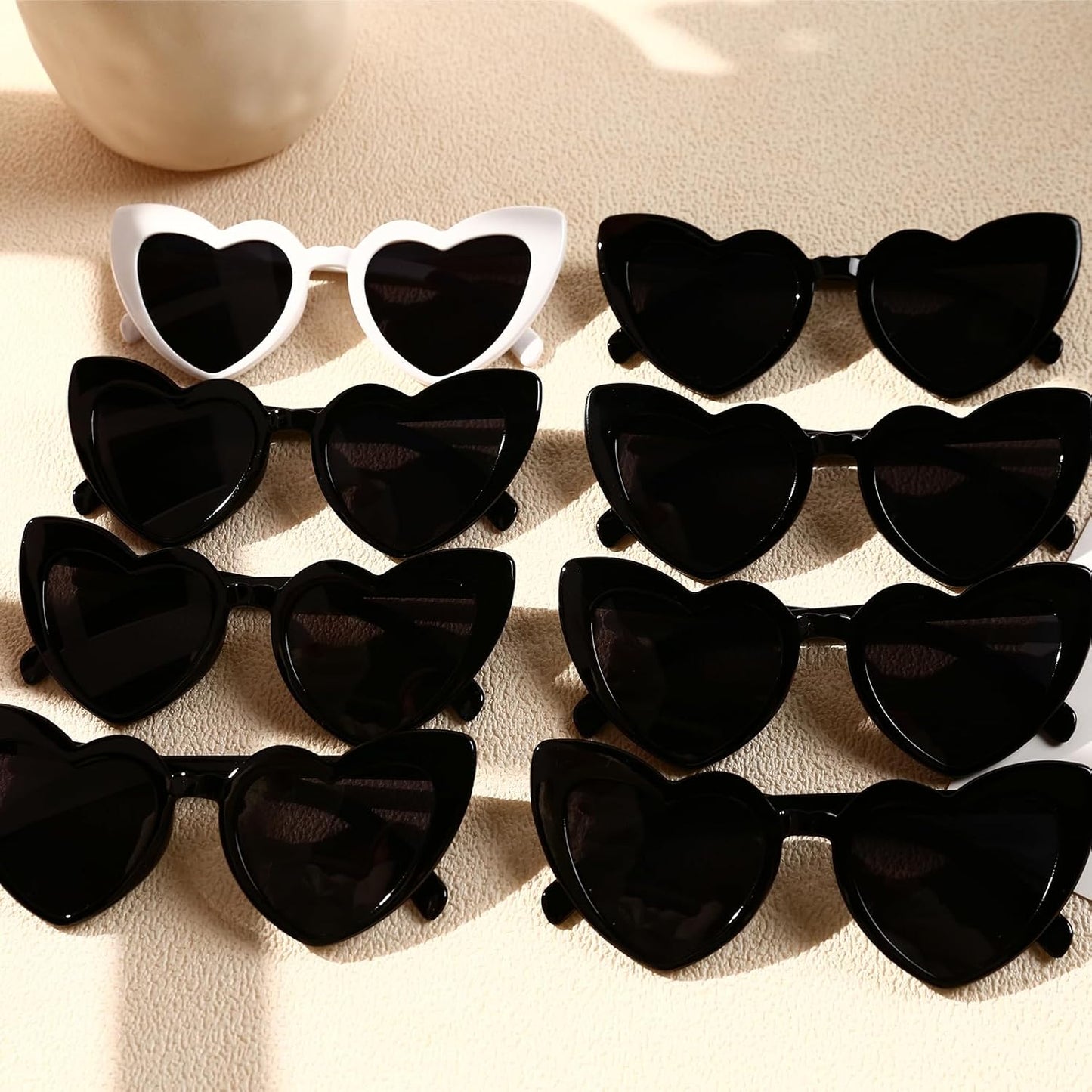 YOGFIT Heart Sunglasses for Women Fashion Classic Love Eye Protection Sunglasses Vintage Cute Heart Sunglasses
