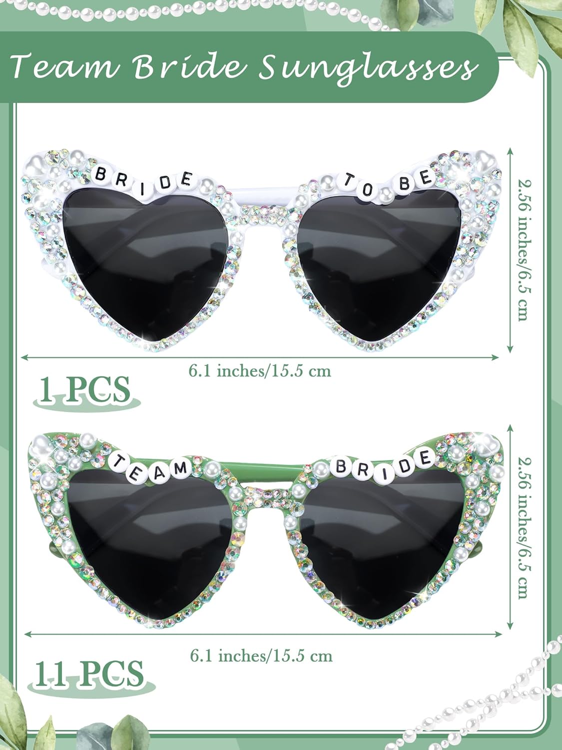 12 Pcs Bachelorette Party Sunglasses for Bridesmaids Bride Sunglasses for Wedding Party Favors