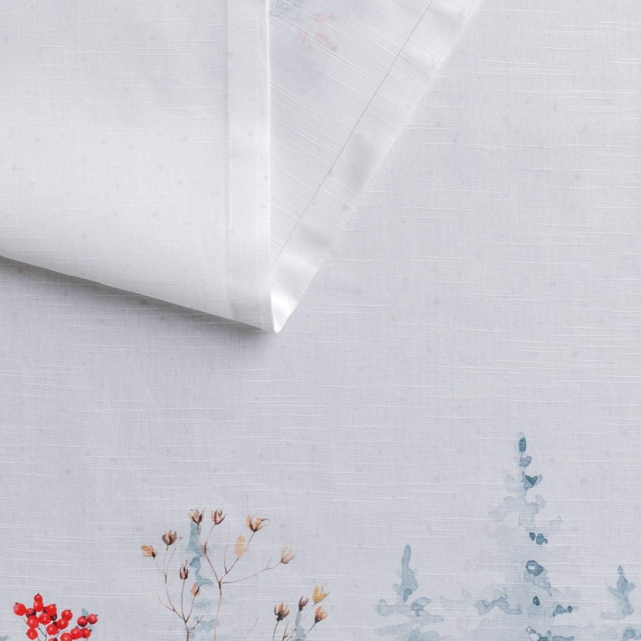 Maison d' Hermine Table Runner 100% Cotton Single Layer Table Runners 90 inches Long Decorative for Home Kitchen Dining Party Baby Shower Wedding Bridal Shower (Morzine, 14.50" x 90")