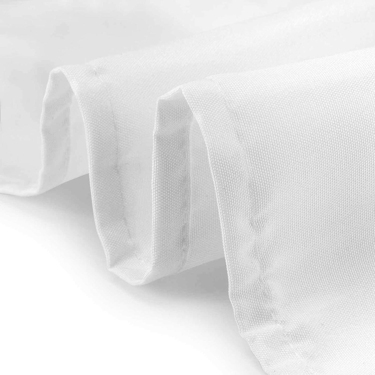 Lann's Linens - 54" Square Premium Tablecloth for Wedding/Banquet/Restaurant - Polyester Fabric Table Cloth - White