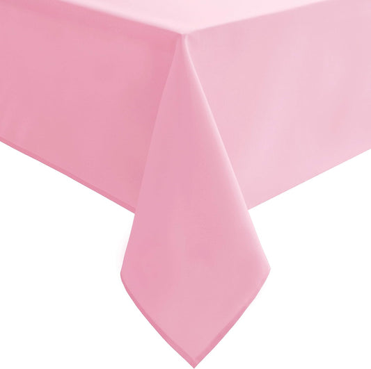 Hiasan Pink Tablecloth Rectangle - Waterproof & Spillproof and Washable Oblong Table Cloth for Dining/Party, 70 x 120 Inch
