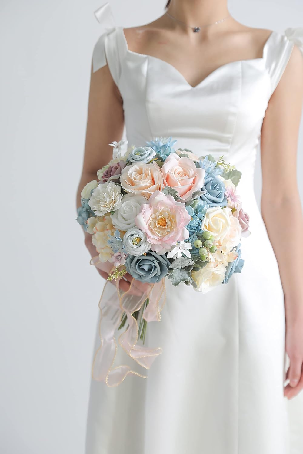 Serra Flora Artificial Flowers Combo Box Set Faux Flowers Bulk Flower Leaf with Stems Arrangements for DIY Wedding Bouquets Party Table Centerpieces Home Decorations Indoor Outdoor