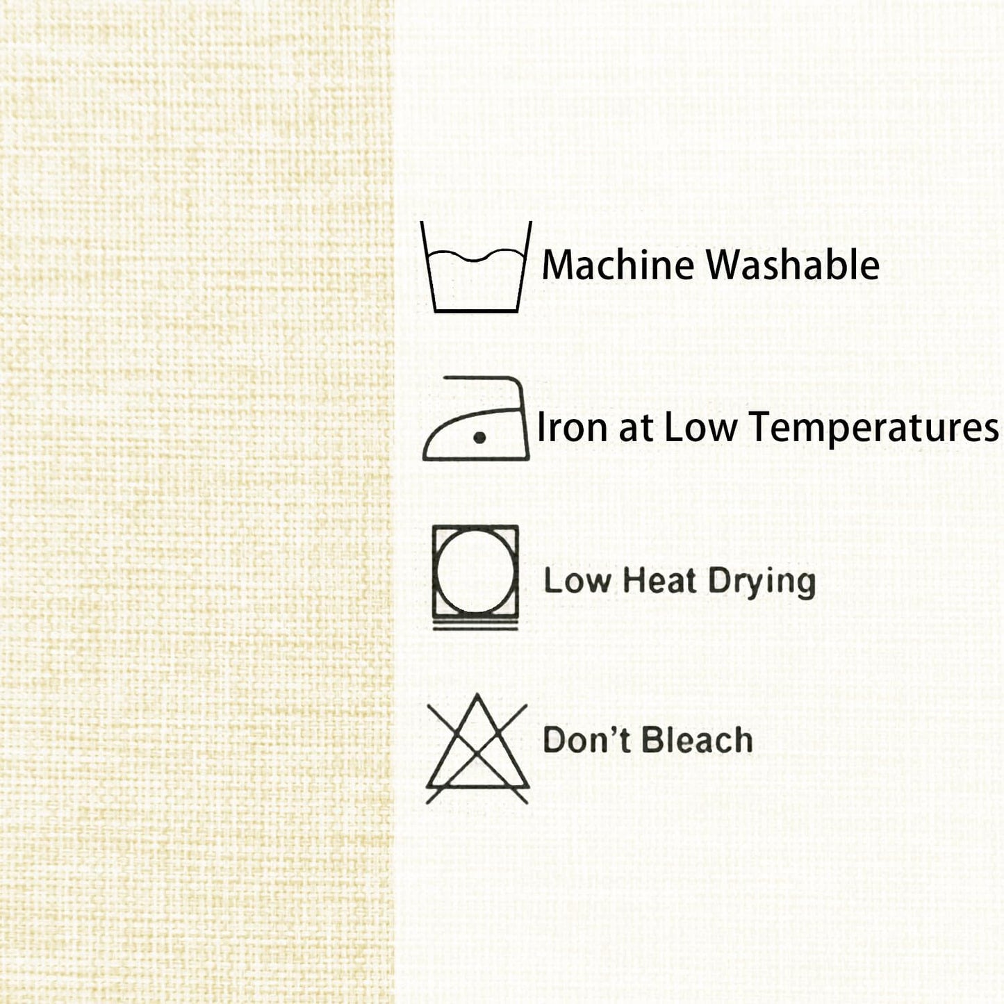 Hiasan 2 Pack Faux Linen Square Tablecloth - Wrinkle and Stain Resistant Washable Table Cloth for Kitchen Dining Room Holiday Table Cover for Party Dinner, Champagne, 70 x 70 Inch