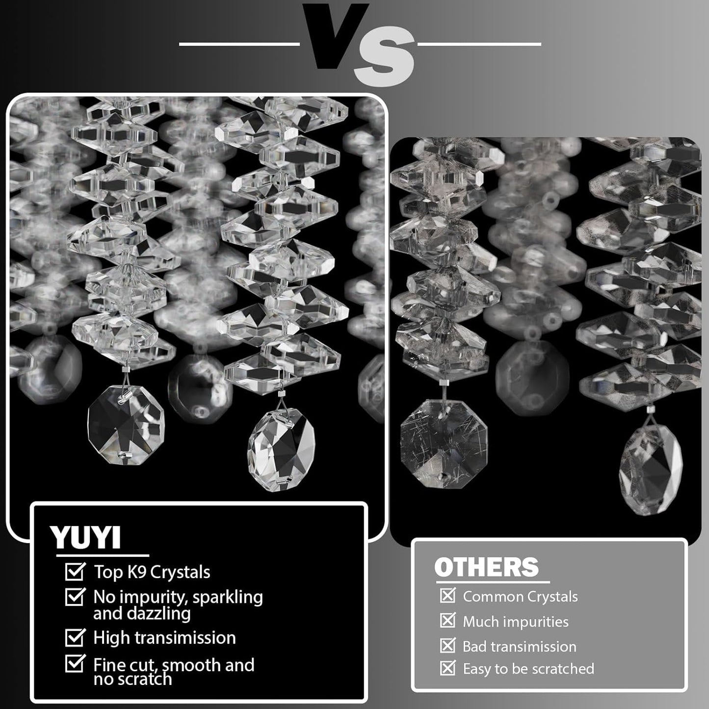 YUYI 118'' Modern Crystal Chandelier, Silver Chandelier for Entryway, Large Tree Branch Chandeliers for High Ceilings, Staircase, Foyer, Living Room, 28-Light 5-Tier Hanging Light Fixture