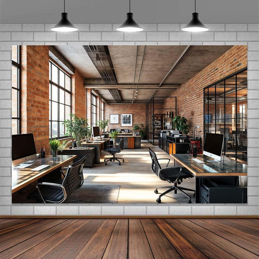 20X10ft Office Video Photo Backdrop Photography Background for Recording Conference, Zoom Home Podcast Backdrops Photo Booth Prop Decorations Wall Decor Tablecloth