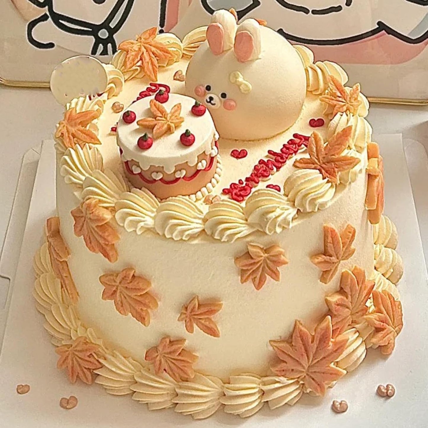 3 Pcs Maple Leaf Silicone Molds, Fern Leaf Chocolate Fondant Molds for Wedding Cake Decorations, Candy, Cookies, Dough, Resin Crafts, Plaster, Modeling Clay, Reusable Kitchen Baking Supplies