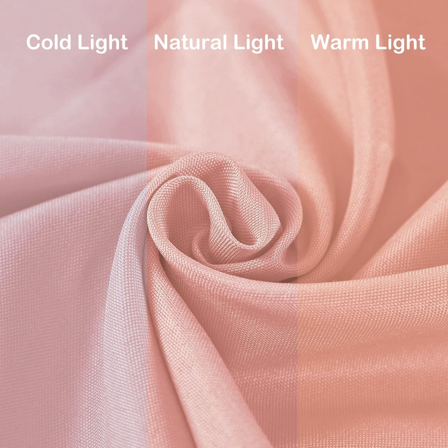 108 inch Round Tablecloth Washable Polyester Table Cloth Decorative Table Cover for Wedding Party Dining Banquet（108 inch, Dusty Pink）