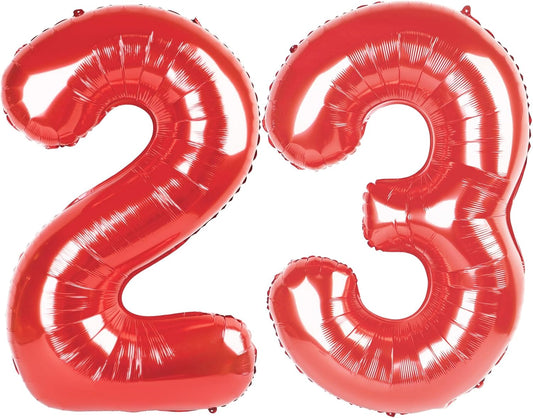 Red Number 23 Balloon 40 Inch Birthday Decorations, Number 23 Balloon Birthday Party Decoration, Anniversary Decorations Graduations Party Supplies