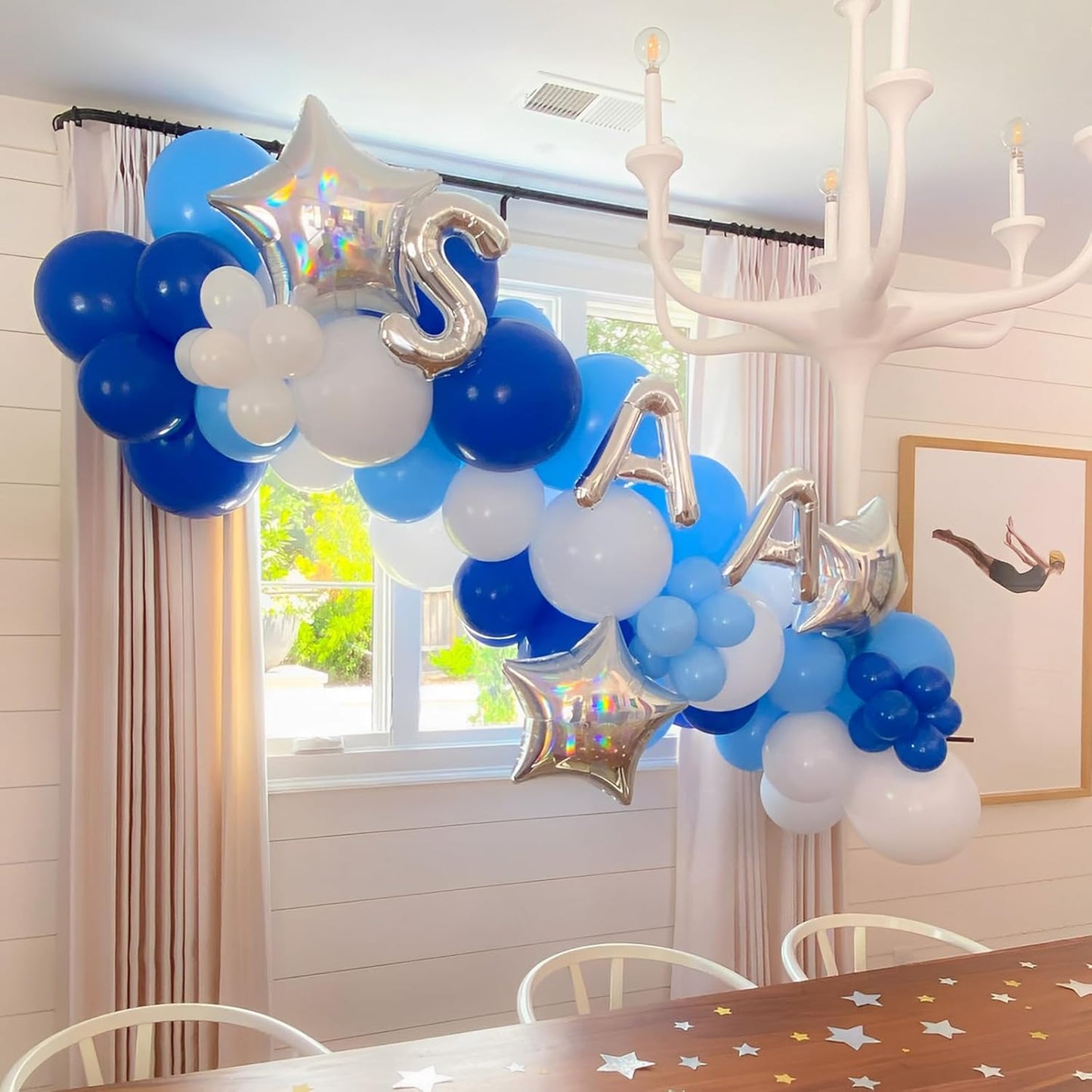 90pack Royal Blue Balloons Different Size 18/12/10/5 Inch Blue Balloon Garland Arch Kit for Graduation, Wedding, Birthday, New Year, Baby Shower, Baseball, Nautical Party Decorations