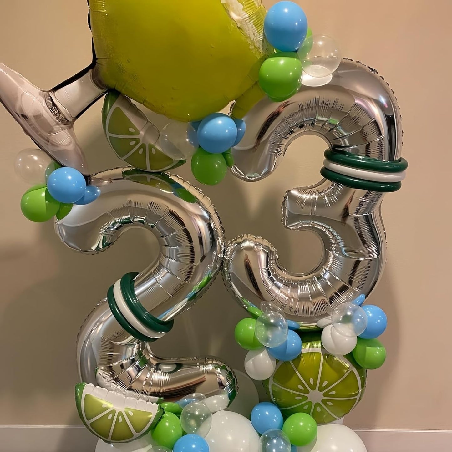 Silver 5 Balloon,40 Inch Number 5 Balloon,5 Birthday Balloon Decorations,Helium Silver 5 Balloon Number for Birthday Party Decorations