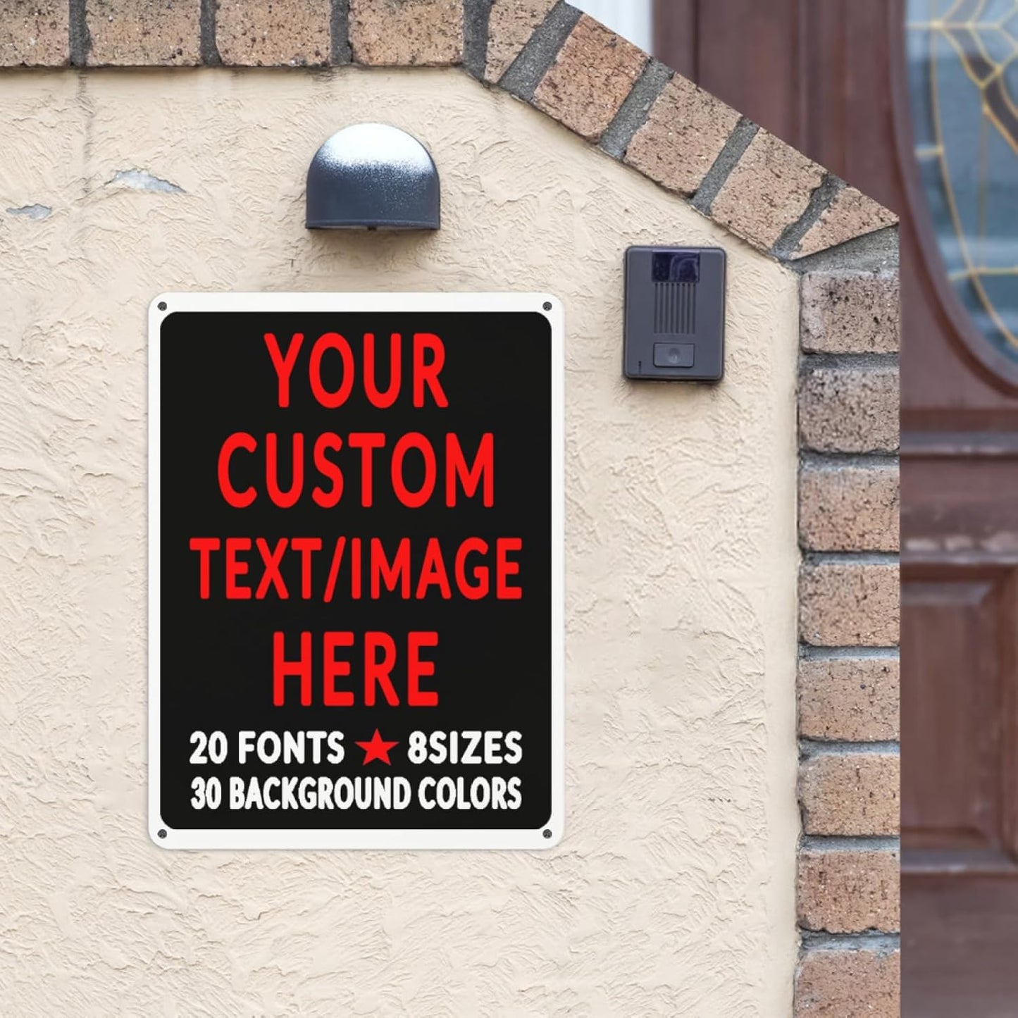 Custom Sign Personalized Custom Metal Sign, Customize For Office, Business, Workplace, Office, Home, Delivery Signs 8x12