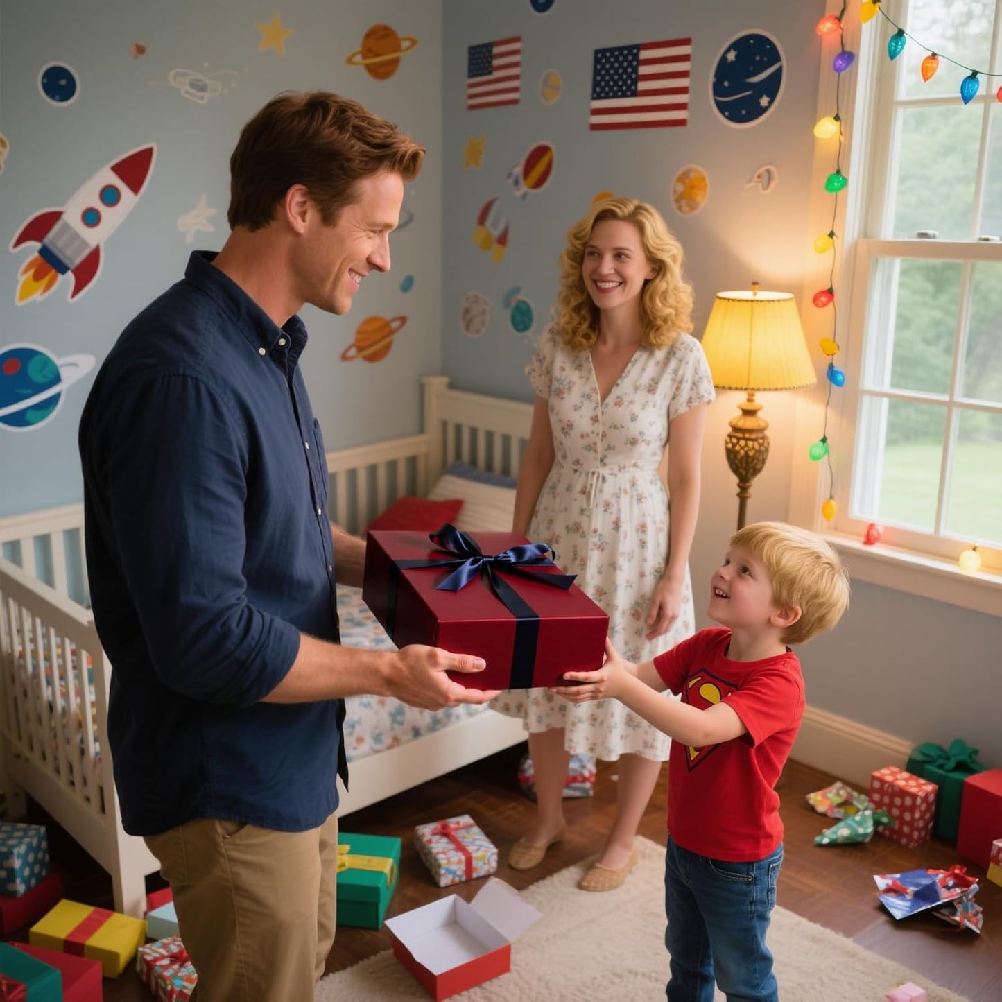 Large Burgundy Gift Box,13.75"x9"x4.5", Gift Boxes with Magnetic Lids for Presents Closure Gift Packing for Birthday,Christmas, Halloween,Wedding,Bridal Gifts,Mother's Day Gift Packging