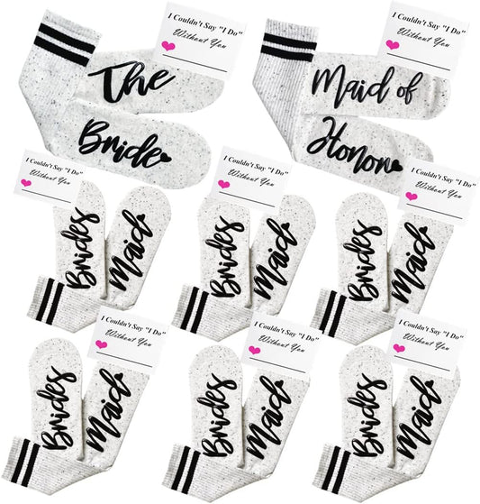 Bridesmaid Gifts For Women Wedding Gifts Proposal Set Bachelorette Party Favors Decorations Bride Socks…