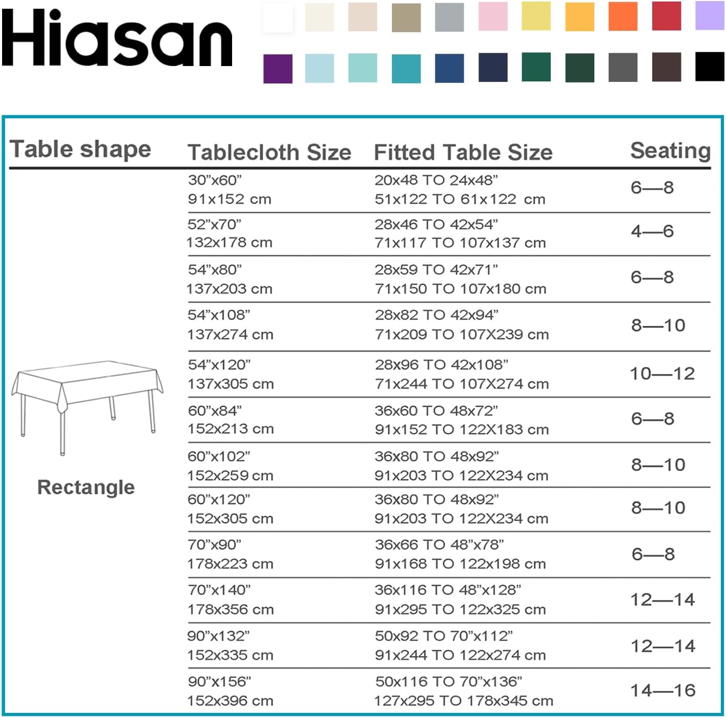 Hiasan Waterproof Tablecloth Rectangle - Washable Fabric Table Cloth for Dining Room Kitchen Birthday Party and Outdoor Use, Light Yellow, 70 x 120 Inch