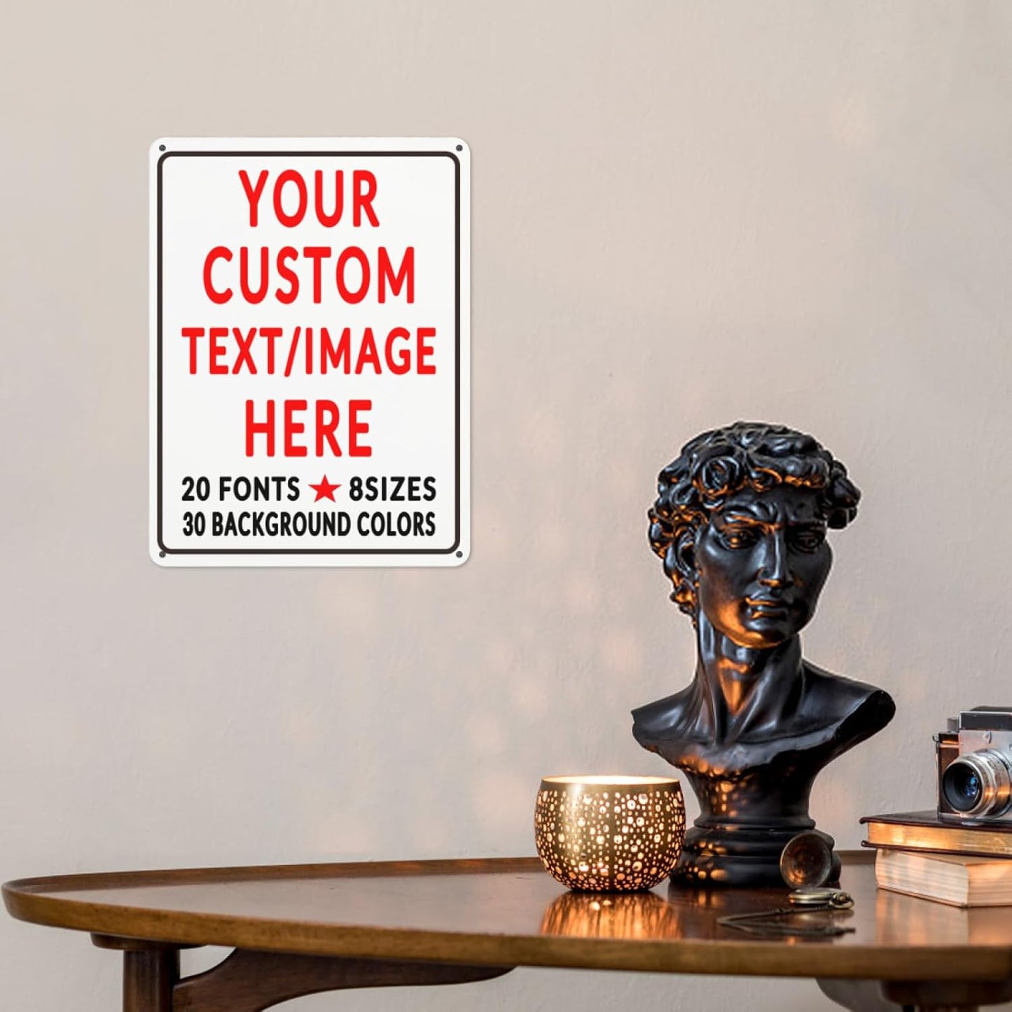 Custom Sign Personalized Custom Metal Sign, Customize For Office, Business, Workplace, Office, Home, Delivery Signs 8x12