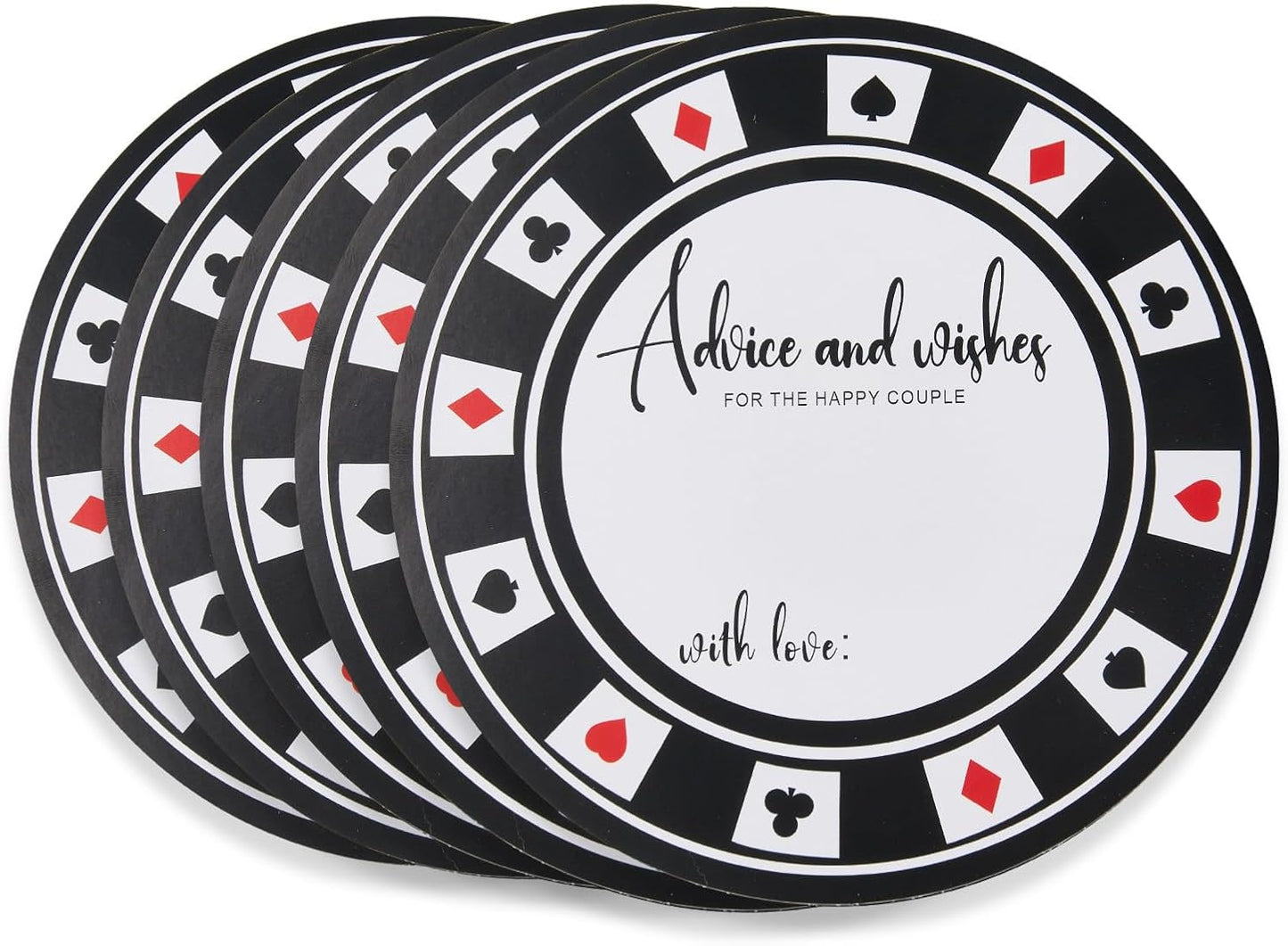 Bridal Shower Games Casino Bridal Shower Advice Cards Wedding Games 50 Guests Advice and Wishes