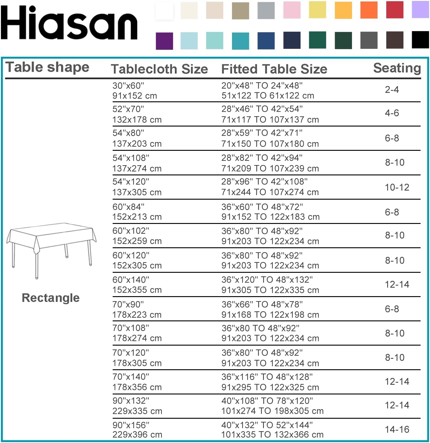 Hiasan Dusty Rose Tablecloth for Rectangle Tables - Waterproof and Spillproof Washable Fabric Table Cloth for Dining Room Kitchen Party, 60 x 102 Inch