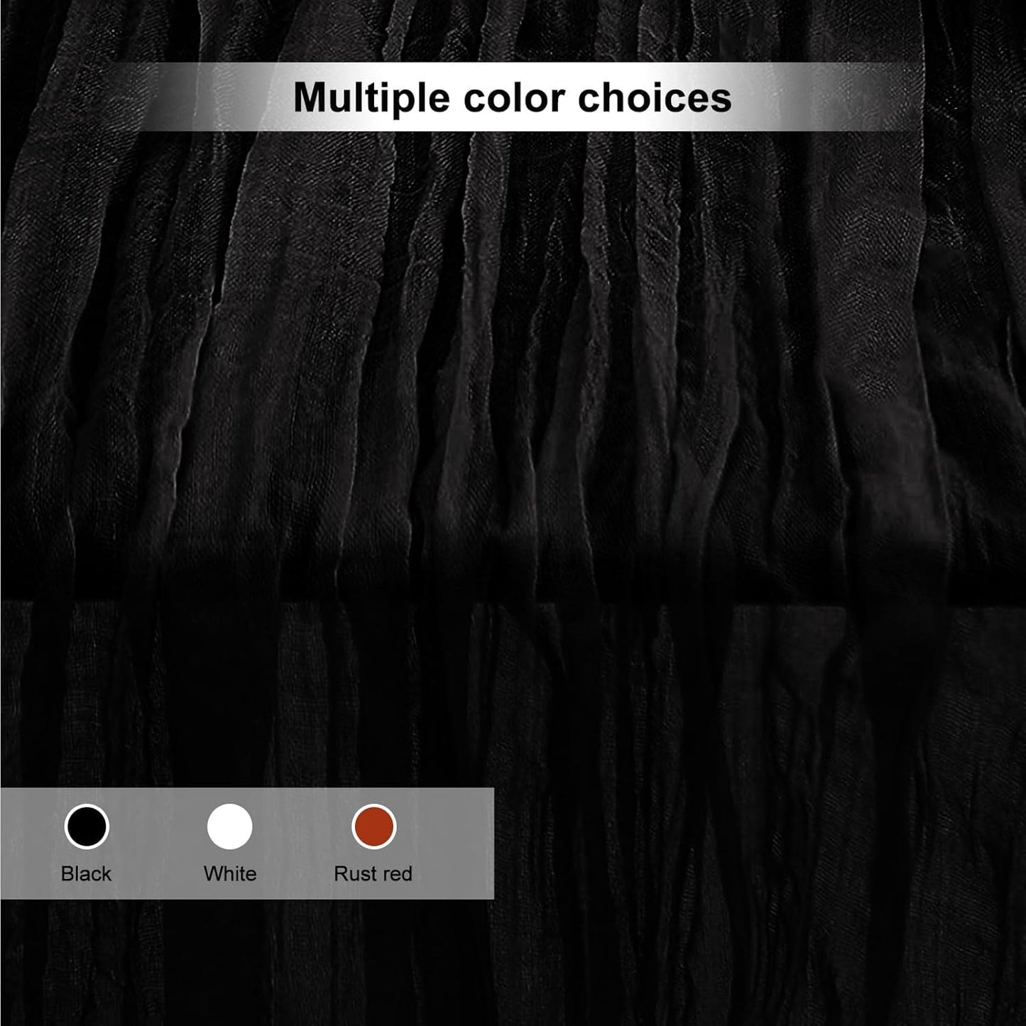 6 Pack Black Cheesecloth Table Runner 35x120 Inch 10Ft Rustic Gauze Cheese Cloth Thanksgiving Table Runner Sheer Cheesecloth Table Runners for Wedding Party Bridal Shower Decoration