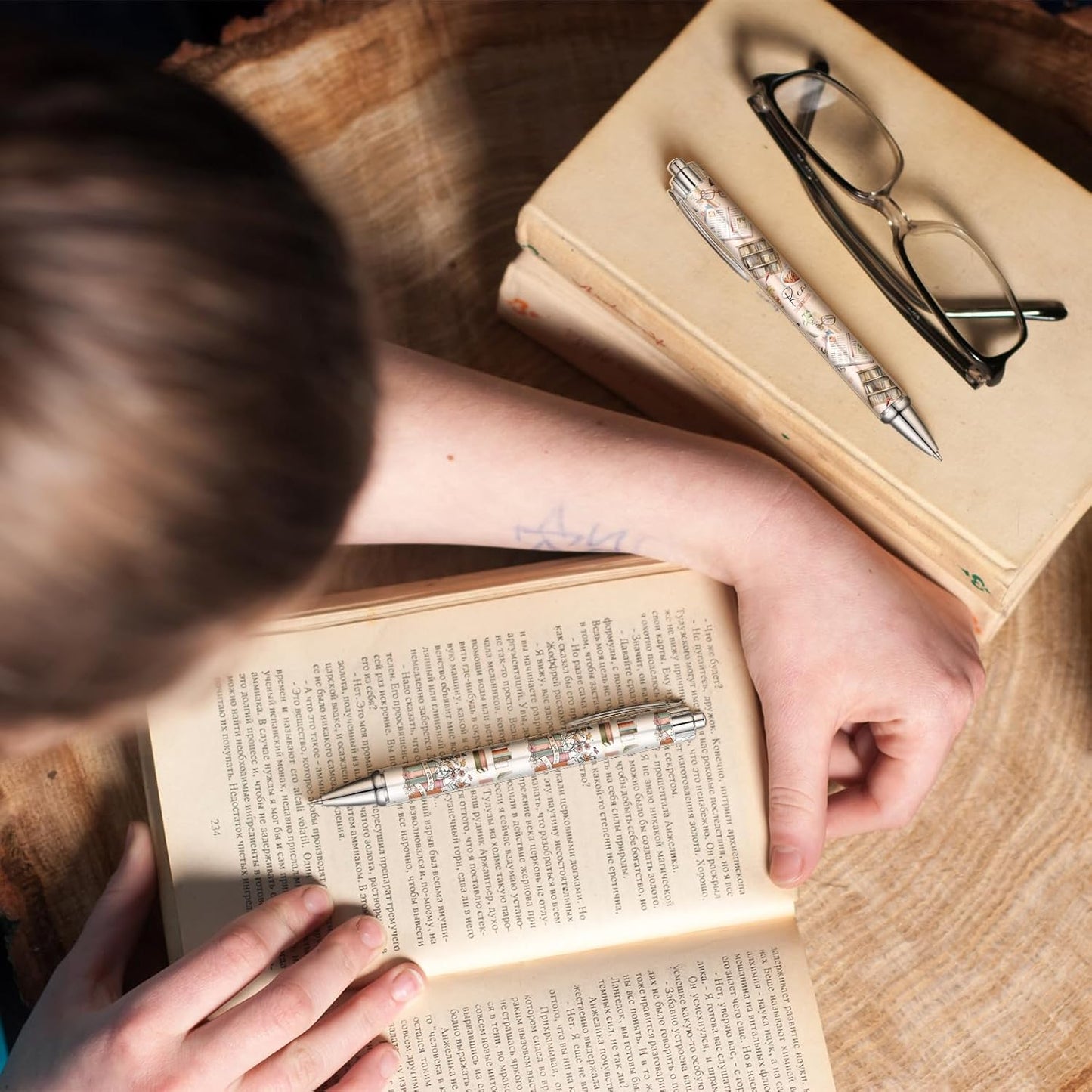 24 Pcs Book Lovers Pens Bulk Reading Theme Gifts Bookish Ballpoint Pens Reading Book Club Gifts Ideas for Women Readers Librarians Literary Lover Bookworms Appreciation Birthday Accessories