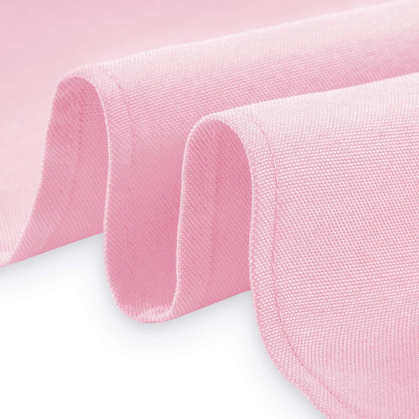 Lann's Linens - 10 Premium 70" Round Tablecloths for Wedding/Banquet/Restaurant - Polyester Fabric Table Cloths - Pink