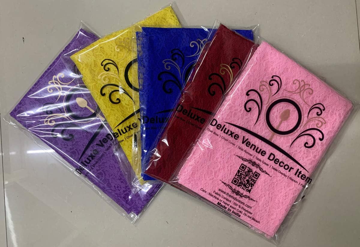 MDS Pack of 12 Wedding 12 x 108 inches Satin Table Runner for Wedding, Decorations for Birthday Parties, Banquets, Graduations, Engagements, Runners fit Rectangle, Round Table- White