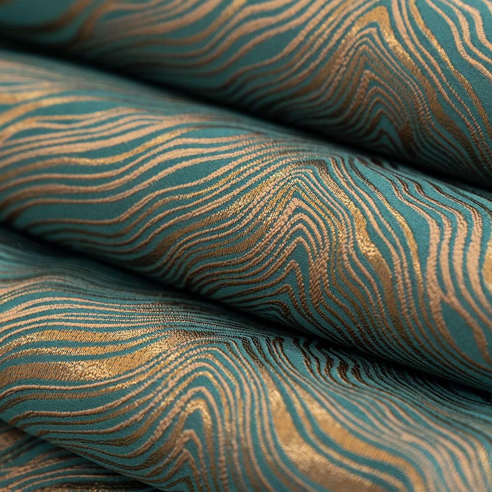 Avigers 12 x 108 Inch Decorative Luxury Abstract Striped Green Teal Table Runners with Tassels for Home Living Room Bedroom Art Decor Wedding