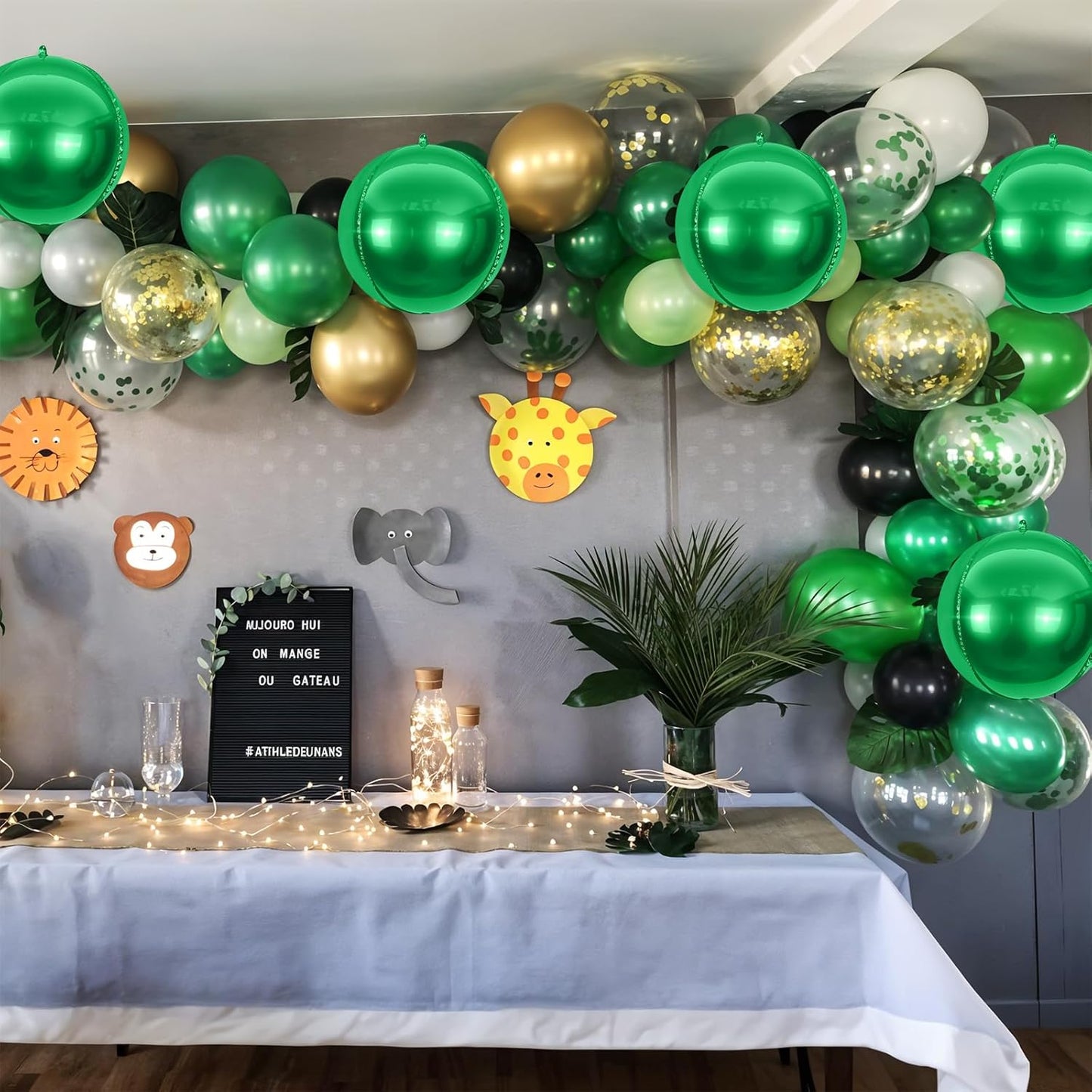 6Pcs Green Round Foil Balloons,Giant 4D Round Ball Balloons,22 Inch Metallic Green Balloon for Birthday Wedding Graduation Prom Party Decorations