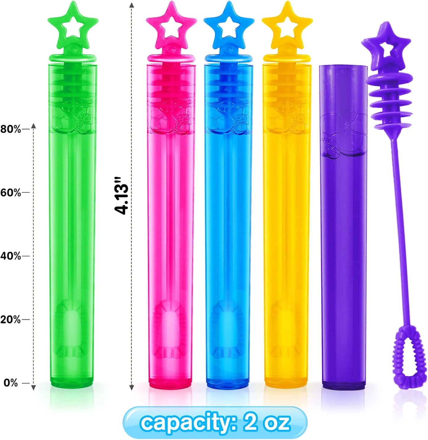 Letapapa Bubble Wand, 400 Pcs Mini Bubble Wands Bulk in 10 Colors, Bubble Easter Halloween Party Favors for Kids, Summer Toys, Indoor Outdoor Activity, Themed Birthday, Wedding, for Girls & Boys
