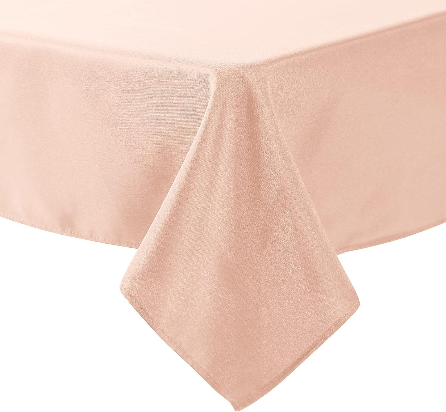Cupuamon Square Tablecloth 70x70 inch Washable Polyester Fabric Table Cloth for Wedding Party Dining Banquet Decoration（70x70,Dusty Pink）